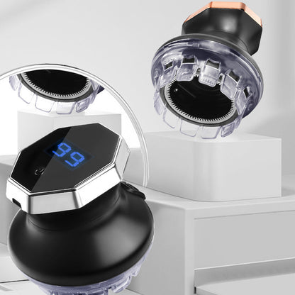 💡 Circular Electric Hair Clipper with LED Display – Self-Sharpening Blade, Adjustable Guard & Cordless Design ⚡