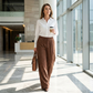 👖✨ 50% OFF! Casual Loose Fit Corduroy Trousers for Women – Wide-Leg, Adjustable Waist & Wrinkle-Resistant Retro Style