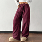 👖✨ 50% OFF! Casual Loose Fit Corduroy Trousers for Women – Wide-Leg, Adjustable Waist & Wrinkle-Resistant Retro Style