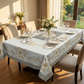 💮🍽️ Limited-Time 50% Off! Elegant Waterproof Embossed Floral Tablecloth – Oil-Resistant, Wrinkle-Free & Machine Washable