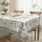 💮🍽️ Limited-Time 50% Off! Elegant Waterproof Embossed Floral Tablecloth – Oil-Resistant, Wrinkle-Free & Machine Washable