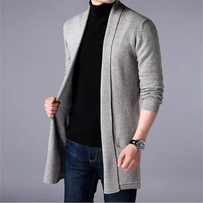 🔥💝Best Gift For Him✨Men's Knit Long Cardigan Jacket
