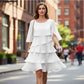 🌸Spring Sale 50% OFF🎁👗Women's Elegant Layered Ruffle Sleeve Dress – Effortless Style for Every Occasion💃
