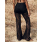 🥳2026 Hot Seller🥳💞 Sales exceeded 50,000! 💥👵👖 54% Off! High-waisted Lace Flared Pants—Elegant And Comfortable, Tummy-friendly Design, Elastic Waistband, Easy To Put On And Take Off. 🌸✨