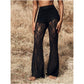 🥳2026 Hot Seller🥳💞 Sales exceeded 50,000! 💥👵👖 54% Off! High-waisted Lace Flared Pants—Elegant And Comfortable, Tummy-friendly Design, Elastic Waistband, Easy To Put On And Take Off. 🌸✨