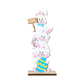 💥50% Off ✨Stacked Bunny Easter Wooden Table Decor 🐰 Hop Into The Easter Spirit! 🌸