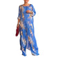 Women's Floral Print Asymmetrical Tunic & Pants Set ✈️ Free Shipping