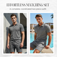 🥳HOT SALE—50% OFF! 🥳💞Men's Diamond Print 2-Piece Set – Ready in seconds! Soft, breathable top with easy shorts. No fuss, just style. Perfect for garden BBQs or coffee dates. ☀️👕