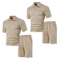 🥳HOT SALE—50% OFF! 🥳💞Men's Diamond Print 2-Piece Set – Ready in seconds! Soft, breathable top with easy shorts. No fuss, just style. Perfect for garden BBQs or coffee dates. ☀️👕
