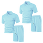 🥳HOT SALE—50% OFF! 🥳💞Men's Diamond Print 2-Piece Set – Ready in seconds! Soft, breathable top with easy shorts. No fuss, just style. Perfect for garden BBQs or coffee dates. ☀️👕