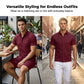 🔥Men's Jacquard Short Sleeve Shirt & Shorts 2-Piece Set ✨ Step Into Summer In Style 🌴