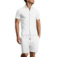 🔥Men's Jacquard Short Sleeve Shirt & Shorts 2-Piece Set ✨ Step Into Summer In Style 🌴