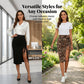 👗🔥Women's High Waisted Ruched Bodycon Skirt – Curve-Enhancing Chic Style ✨