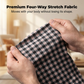 💼Men's Stretch Plaid Short-Sleeve Shirt 👔 Look Sharp, Feel Comfortable