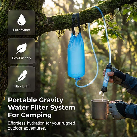 🌍Portable Gravity Water Filter System💧 Enjoy Clean Water, Anytime, Anywhere