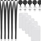 🌟Black Lanyard and Waterproof ID Badge Holder Set🎯 Well-Organized 🏅