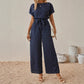 🌸Women's Elegant Polka Dot Wide-Leg Jumpsuit 🌟 Step Into Effortless Style
