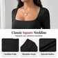 🍂 Women's Casual Square Neck Wide-Leg Jumpsuit – Flattering Comfort & Effortless Autumn Style