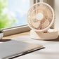❄️Stay Cool & Stylish— A 3-in-1 Desktop Fan Featuring A Built-In Makeup Mirror And LED Light 💖