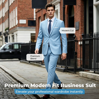 ✨👔61% OFF+FREE SHIPPING🔥Men's 2-piece modern fit business suit set
