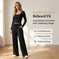 ⏰🎁Women's Square-Neck Top & Wide-Leg Pants Set