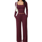 ⏰🎁Women's Square-Neck Top & Wide-Leg Pants Set