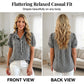 🔥 HOT SALE 63%👚🌸 Chic & Playful:  Women's Casual Ruffled Puff Sleeve Top