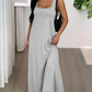 📢📢50% OFF !! ⏰Two-Piece Style Tank Maxi Dress With Side Cut-Outs– Effortless Chic Summer Style ✨