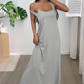 📢📢50% OFF !! ⏰Two-Piece Style Tank Maxi Dress With Side Cut-Outs– Effortless Chic Summer Style ✨