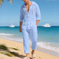 ⌛Limited-Time Offer🛍️Men's Breathable Linen Hooded Two-Piece Set