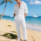 ⌛Limited-Time Offer🛍️Men's Breathable Linen Hooded Two-Piece Set