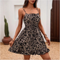 👗 LIMITED-TIME 50% OFF! 🎀 Tie-Front Smocked Dress – Spaghetti Straps, Ruffle Hem, Flattering Smocked Bodice 🌸