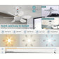 🏆LAST DAY SALE 56% OFF🔥SmartBreez 40W LED Ceiling Fan Light – 20.5 Ultra-Quiet with Remote 🎯 | E27 + FREE B22 Adapter 🔌 | For Bedroom 😴, Kitchen 👩‍🍳 & Garage 🛠️ – UK Ready!