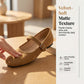 🌸 Suede-Finish Mary Jane Ballet Flats – Memory Foam Insole, Adjustable Strap & Effortlessly Elegant 🥿✨