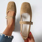 🌸 Suede-Finish Mary Jane Ballet Flats – Memory Foam Insole, Adjustable Strap & Effortlessly Elegant 🥿✨