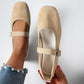 🌸 Suede-Finish Mary Jane Ballet Flats – Memory Foam Insole, Adjustable Strap & Effortlessly Elegant 🥿✨
