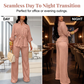 🔥 Hot sale 50% OFF🔥Women's Drawstring Shirt & Wide-Leg Pants Set
