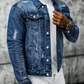 ⏳Time-Limited Special⏰Men’s Casual Vintage-Wash Distressed Denim Jacket