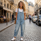 👖Women's Casual Baggy Denim Overalls with Pockets– Relaxed Style, All-Day Comfort✨