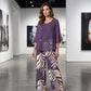 📢📢50% OFF !! ⏰Wemon's Elegant Flowy Top & Printed Pants Set