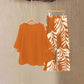 📢📢50% OFF !! ⏰Wemon's Elegant Flowy Top & Printed Pants Set