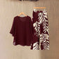 📢📢50% OFF !! ⏰Wemon's Elegant Flowy Top & Printed Pants Set