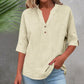 💥✨Limited-time 50% Off Special Offer 💫Women's Casual V-Neck Button Top