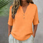 💥✨Limited-time 50% Off Special Offer 💫Women's Casual V-Neck Button Top
