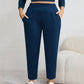 🔥 The Comfiest Trousers You’ll Ever Own 👖Women's Plus Size Tapered Pants with Pockets