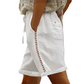 💛Women's Casual Drawstring Shorts with Lace Detail - Lightweight, Flattering & Made For Sunny Days ☀️