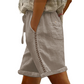 💛Women's Casual Drawstring Shorts with Lace Detail - Lightweight, Flattering & Made For Sunny Days ☀️