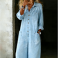 ✨Women's Casual Long Sleeve Denim Jumpsuit – Vintage Utility Style With Relaxed Comfort 👖