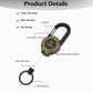 💥LAST DAY SALE 50%OFF💥🏆Retractable Carabiner Keychain 🎣 – 65cm Steel Cord, Heavy-Duty Badge Reel, Lightweight EDC Tool for Keys, ID & Outdoor Use