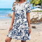 🌸Effortless Summer Chic - Women's Casual Bohemian Floral Print Dress🌞💃